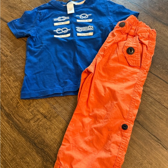 Bit’z kids boutique brand lightweight pants cuff to shorts 18 mos - Picture 4 of 4